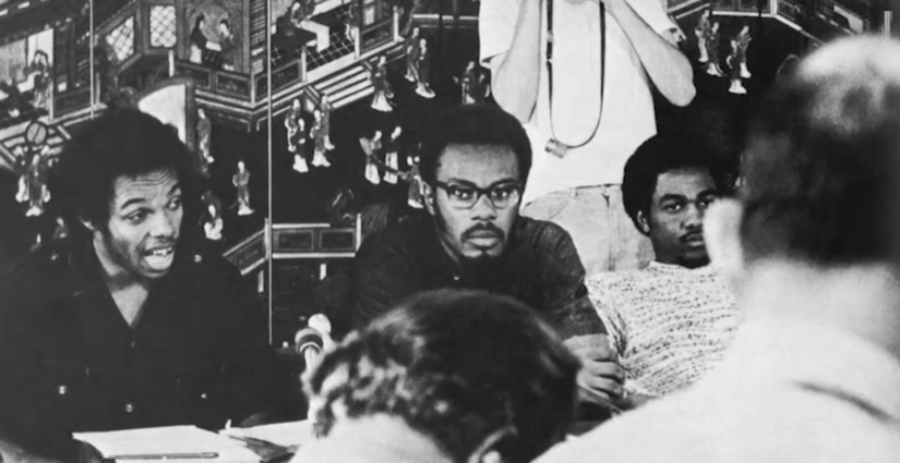 Students meeting in the 1960s. (UCR)